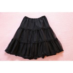 Girls Festive Black Tulle SKirt